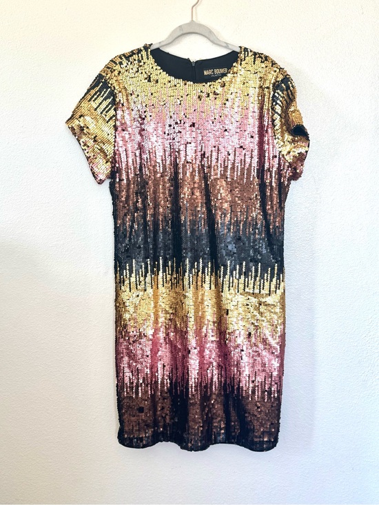 Marc Bouwer Dresses & Skirts - Marc Bouwer Unlimited Sequin Ombre Dress Party Short Sleeve Mini 1X